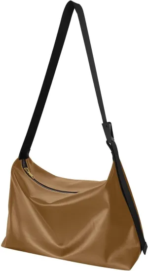 MCHIVER Hobo Shoulder Bag for Women Men PU Leather Crossbody Bag Slouchy Tote Handbags for Working Shopping Traveling