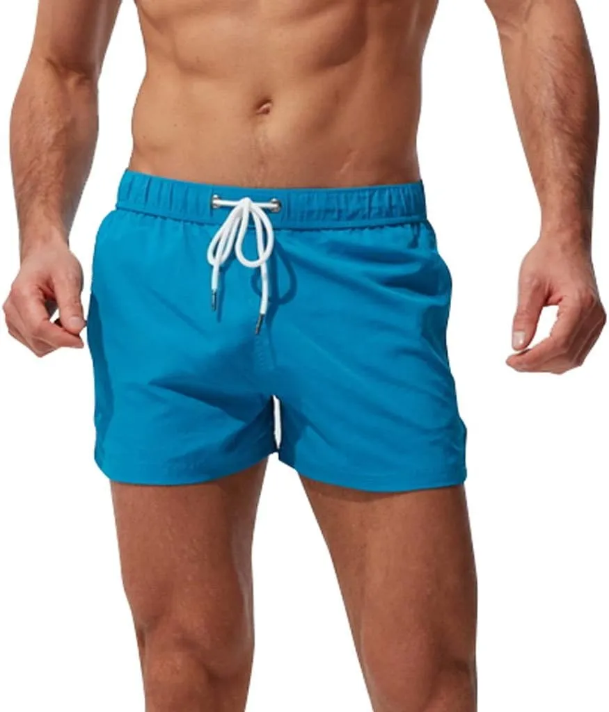 Mens Board Shorts Plain Beach Dry Men's Pants Pants Workout Shorts Quarter Loose Men's Swimwear Hawaii Beach Shorts