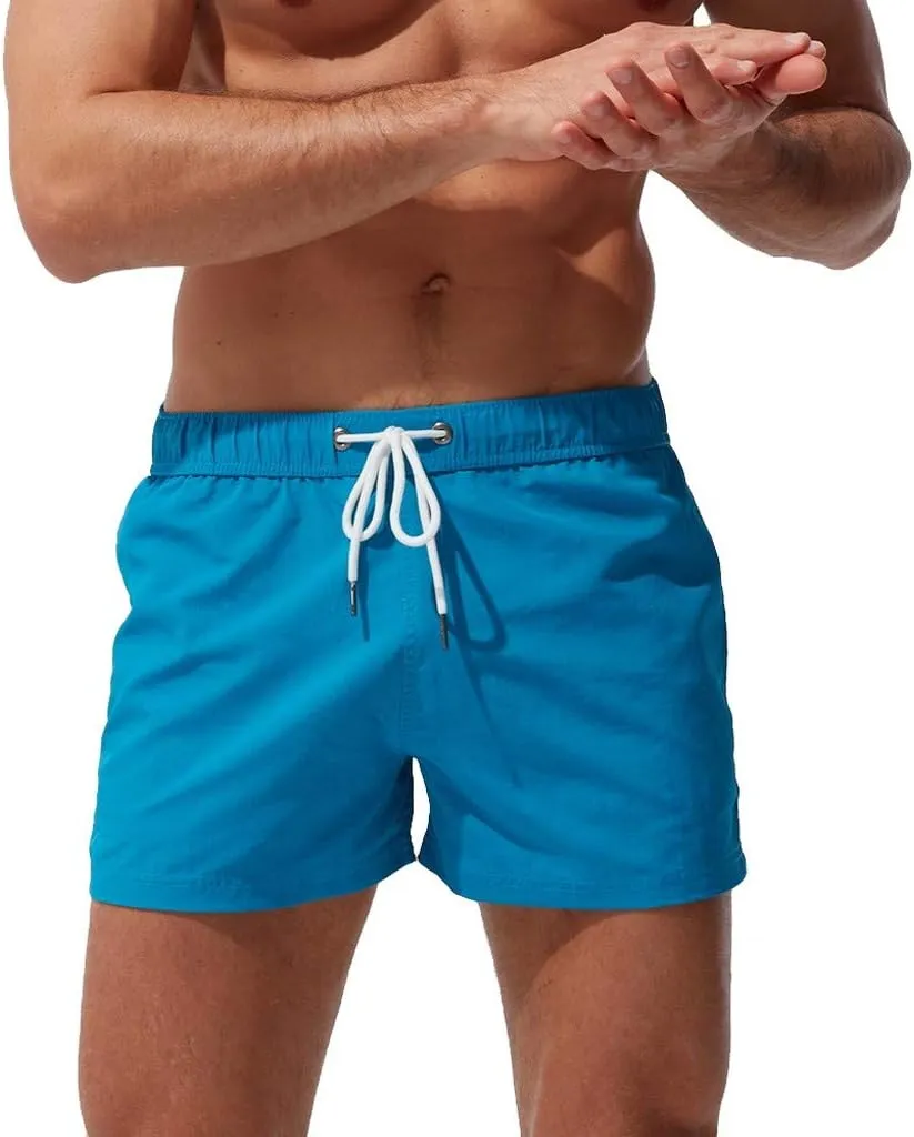 Mens Board Shorts Plain Beach Dry Men's Pants Pants Workout Shorts Quarter Loose Men's Swimwear Hawaii Beach Shorts