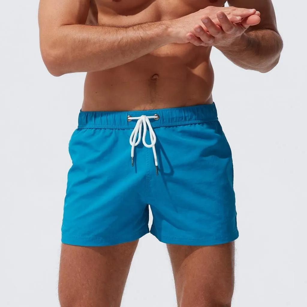 Mens Board Shorts Plain Beach Dry Men's Pants Pants Workout Shorts Quarter Loose Men's Swimwear Hawaii Beach Shorts