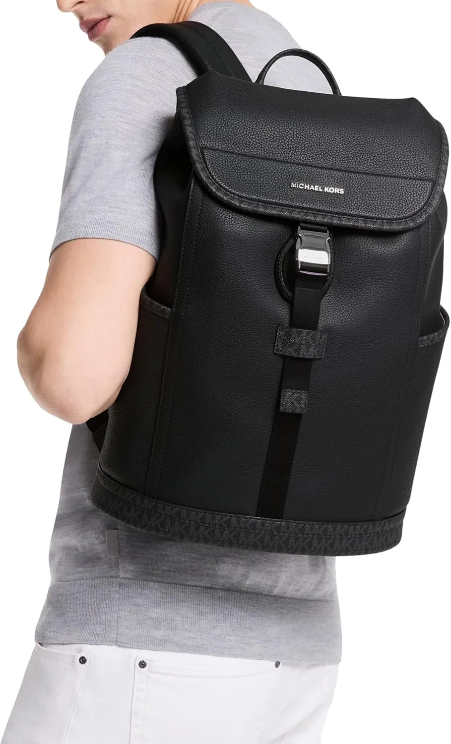 Michael Kors Hudson Slim Flap Backpack