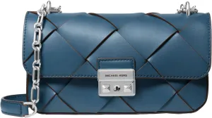 Michael Kors Tribeca Small Woven Convertible Chain Shoulder Bag