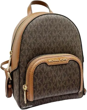 Michael Michael Kors Jaycee Logo Backpack (Brown, X-Small)