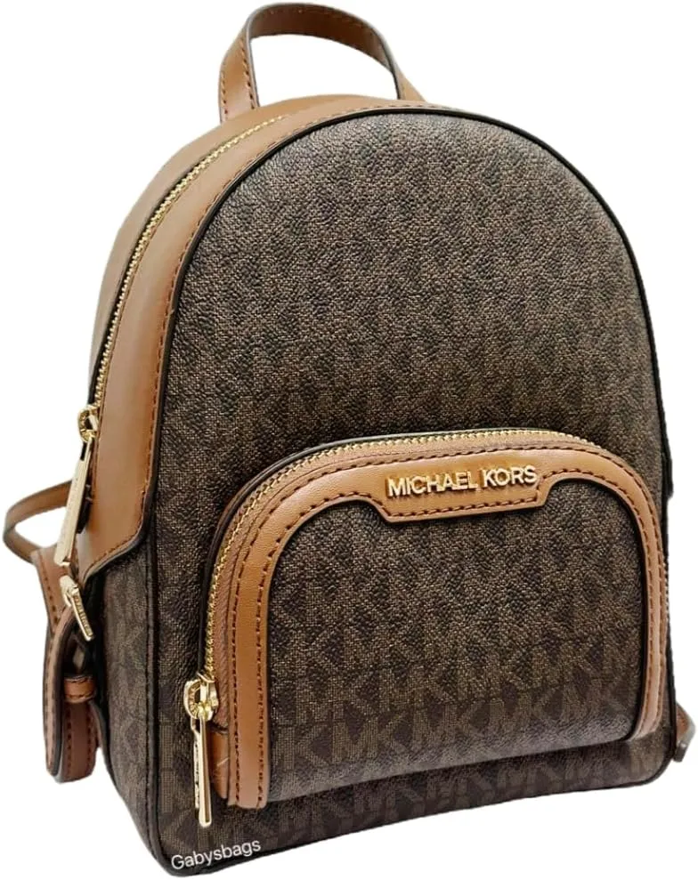 Michael Michael Kors Jaycee Logo Backpack (Brown, X-Small)