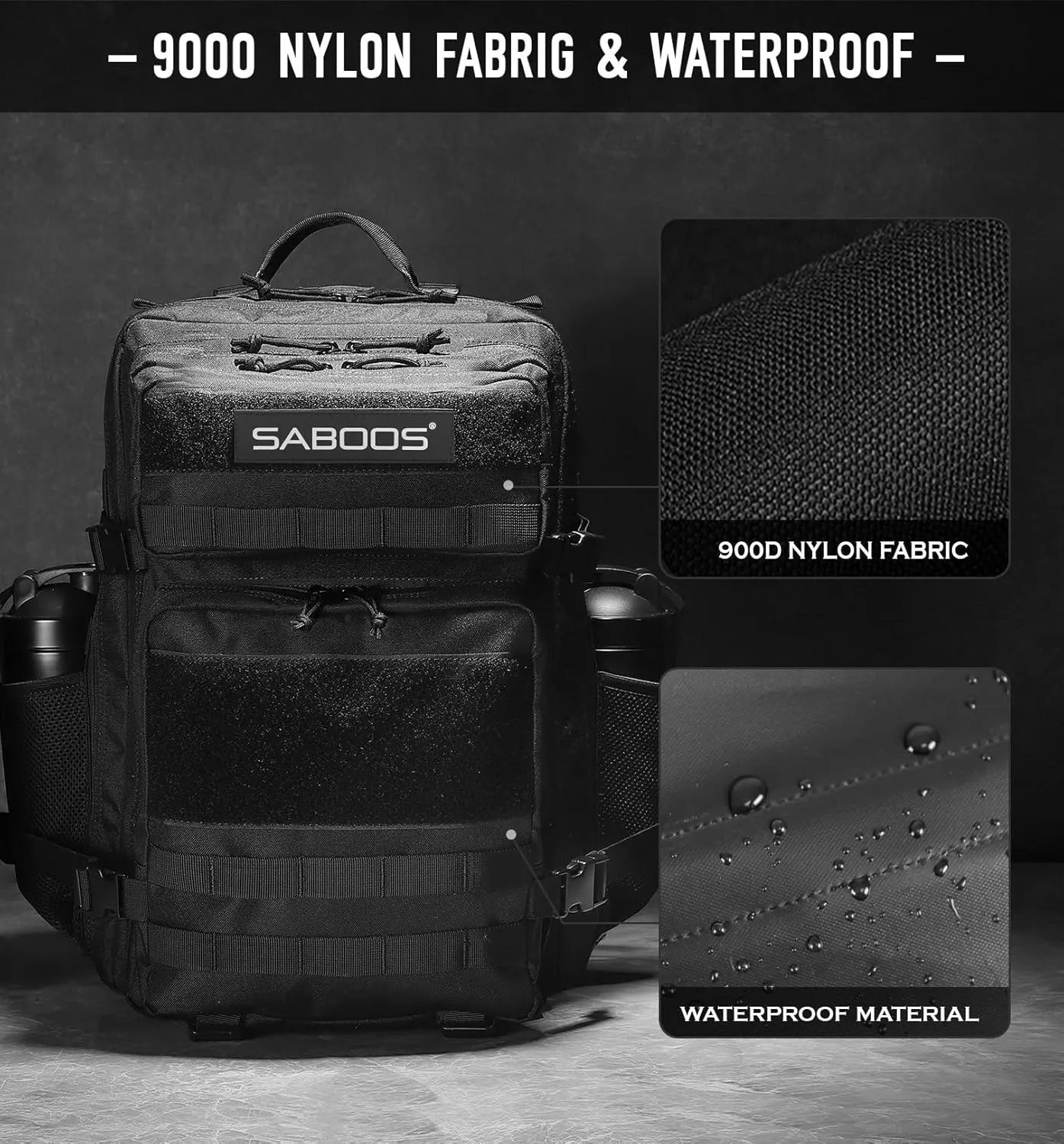 Military Tactical Backpack for Men 45L Molle Army 3 Days Assault Pack Bug Out Bag Water Resistant