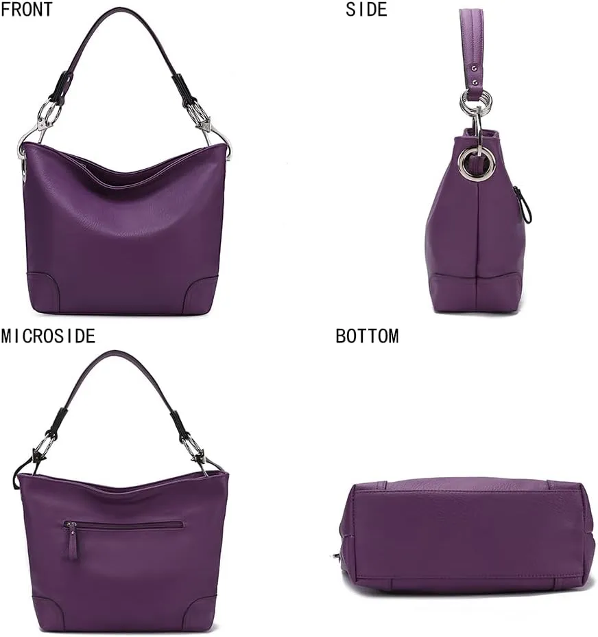 MKF Collection Hobo Purses for Women,Vegan Leather Handbag Slouchy Womens Shoulder bag – Fashion Top Handle Pocketbook