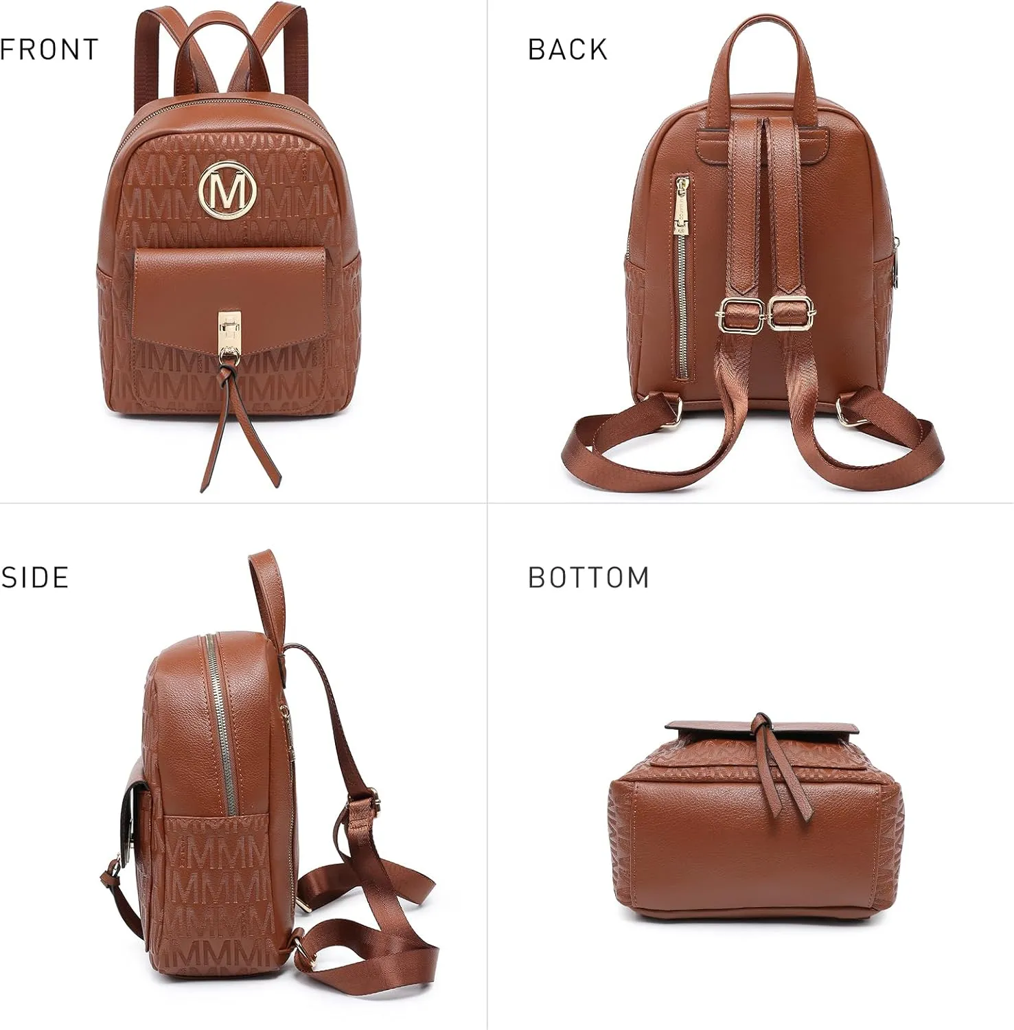 MKP Ladies Small Backpack Purse for Women Fashion Daypacks Purse Shoulder Bag with Charm Tassel