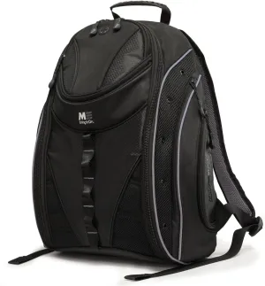 Mobile Edge ​​Express 2.0 Laptop Backpack for Men and Women, Compatible with PC and Mac Laptops 16-17 Inch, Travel Work Business Computer Bag, MEBPE22, Black with Silver Trim