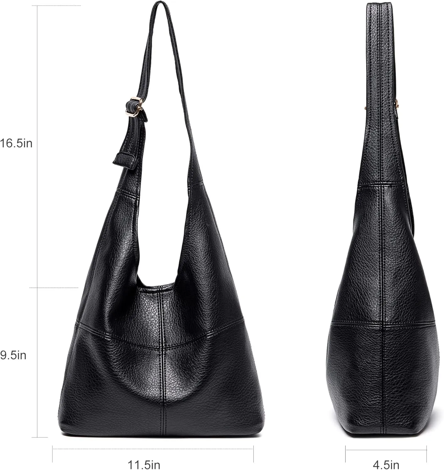 Montana West Hobo Bags Purse for Women Ultra Soft Foldable Shoulder Slouchy Handbags with Cosmetic bag