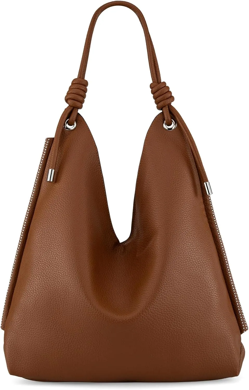 Montana West Large Hobo Shoulder Bag for Womens Knotted Slouchy Bag