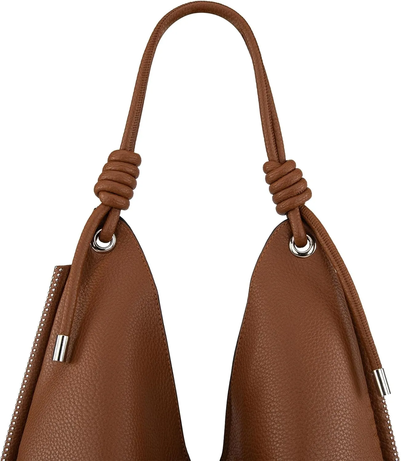 Montana West Large Hobo Shoulder Bag for Womens Knotted Slouchy Bag