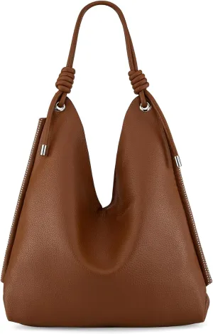 Montana West Large Hobo Shoulder Bag for Womens Knotted Slouchy Bag