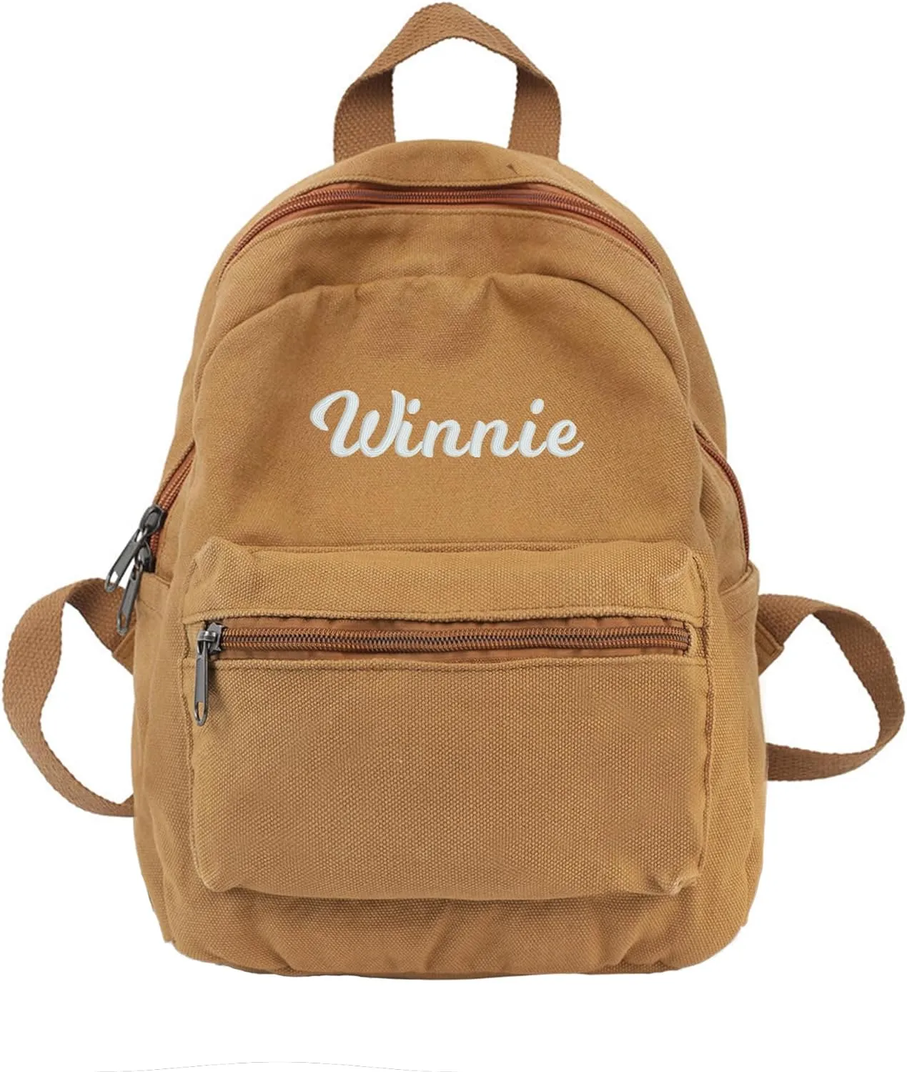 MT WORLD Personalized Mini Canvas Toddler Backpack - Custom Monogram Infant Vintage Backpack