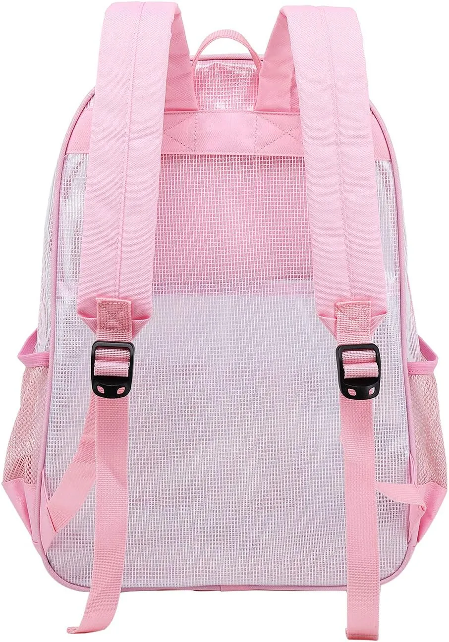 mygreen Clear Backpack, Heavy Duty School Bag for 15.6 Laptop