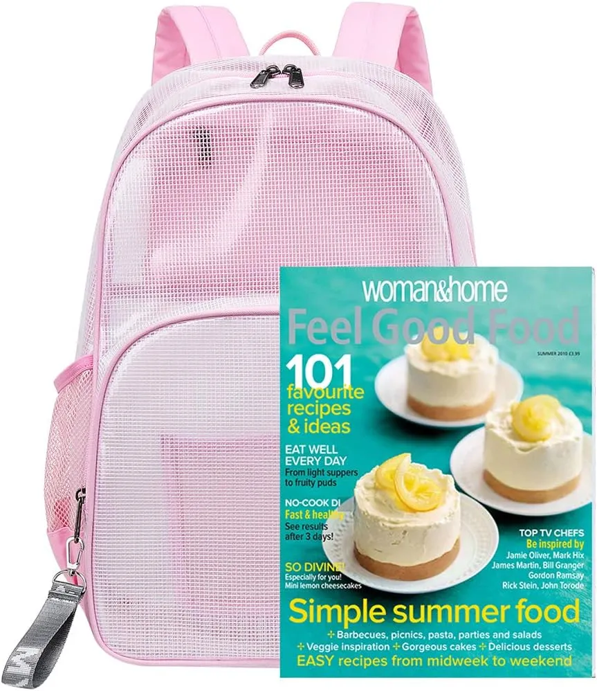 mygreen Clear Backpack, Heavy Duty School Bag for 15.6 Laptop