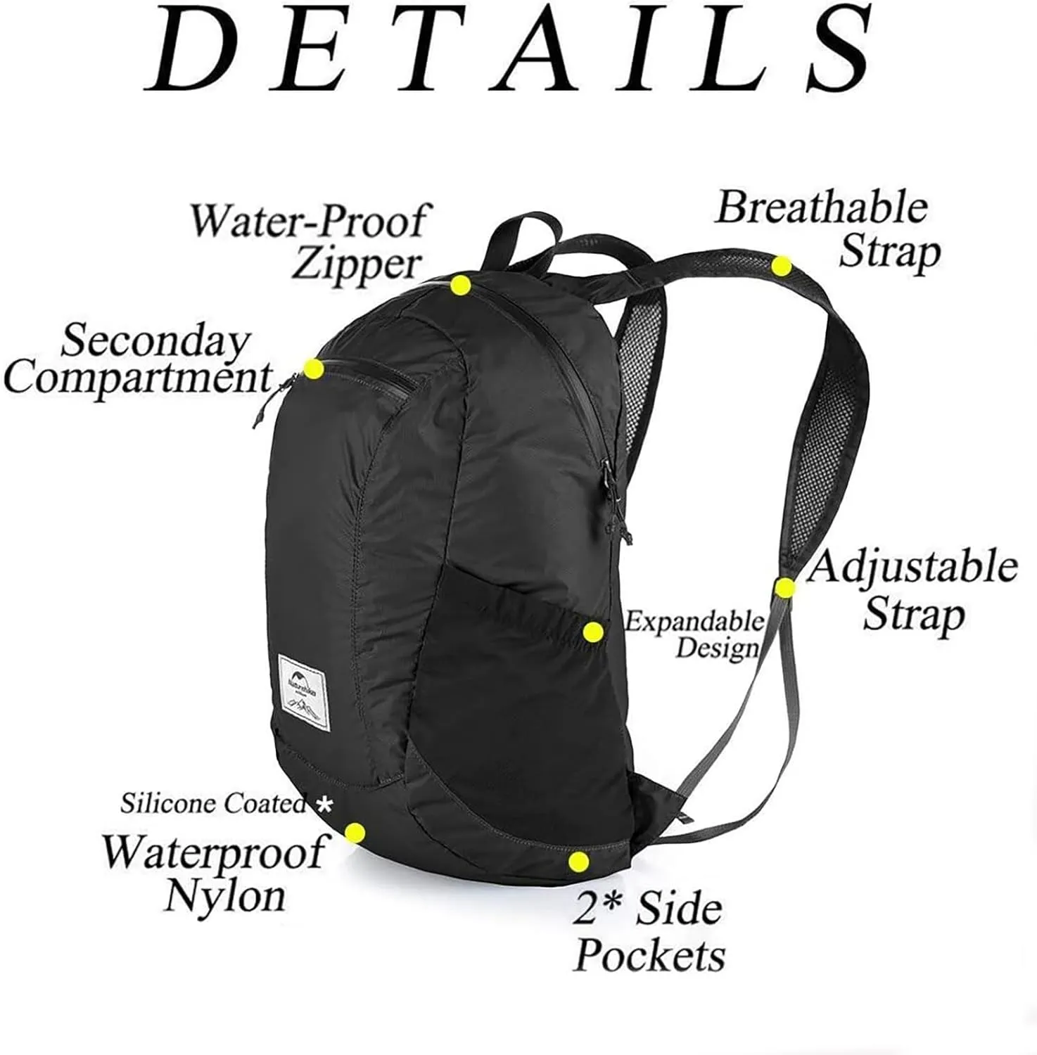 Naturehike 18L Hiking Daypack, Lightweight Packable Backpack for Travel, Airplane Travel Small Backpack for Adults (Indigo)