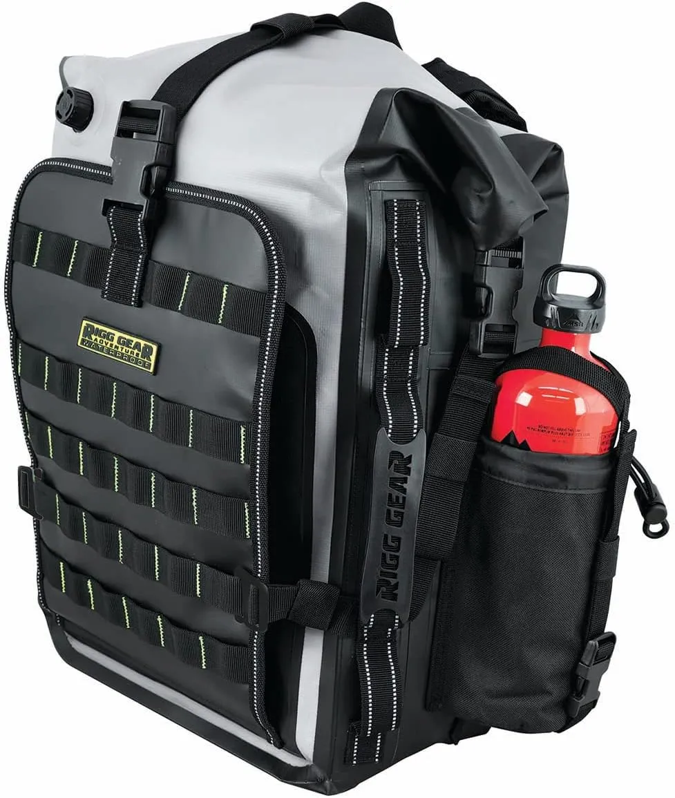 Nelson-Rigg Hurricane Waterproof Backpack/Tail Pack,Black/Gray, 30 Liters