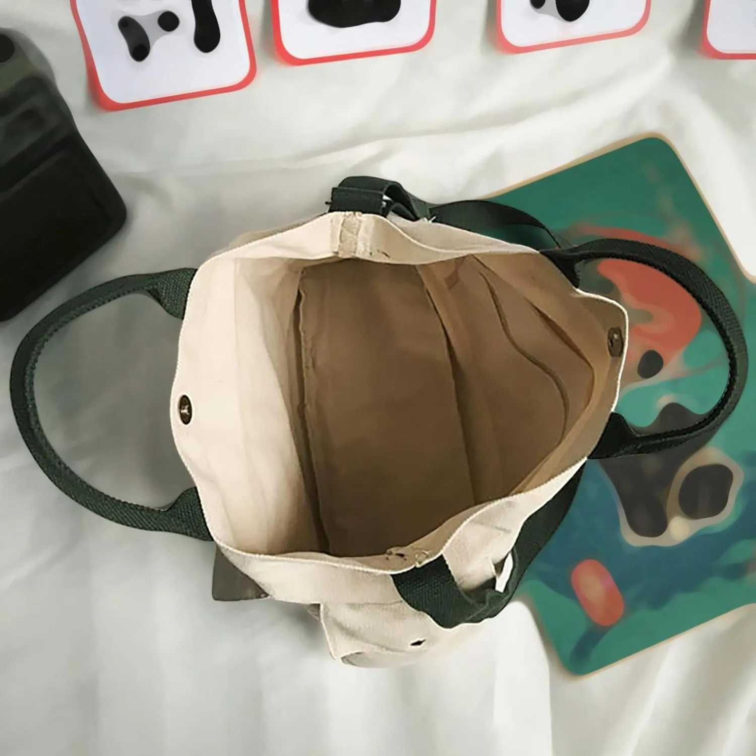 New Canvas Solid Color Simple Fashion One Shoulder Messenger Bag One Shoulder Bags (Green, One Size)