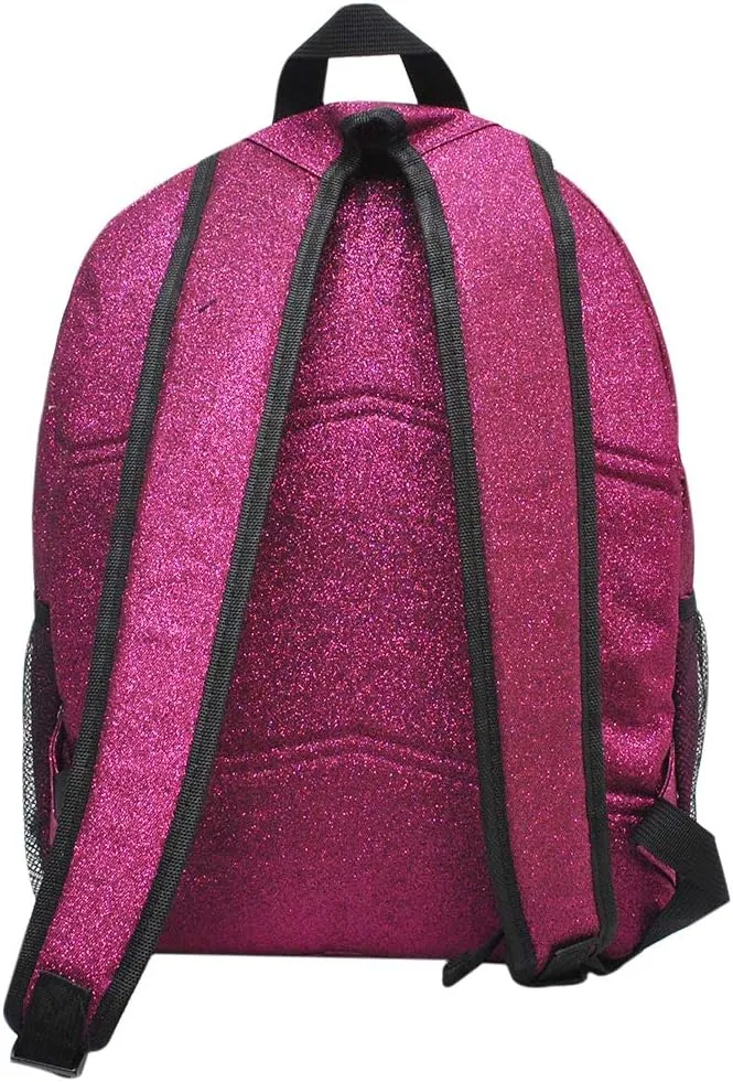 NGIL Canvas School Backpack (Glitter-Hot Pink)
