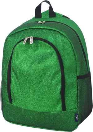 NGIL Glitter Canvas School Backpack for Cheer and Dance Teams, Sports Sparkle Backpack for Girls(Glitter-Green)