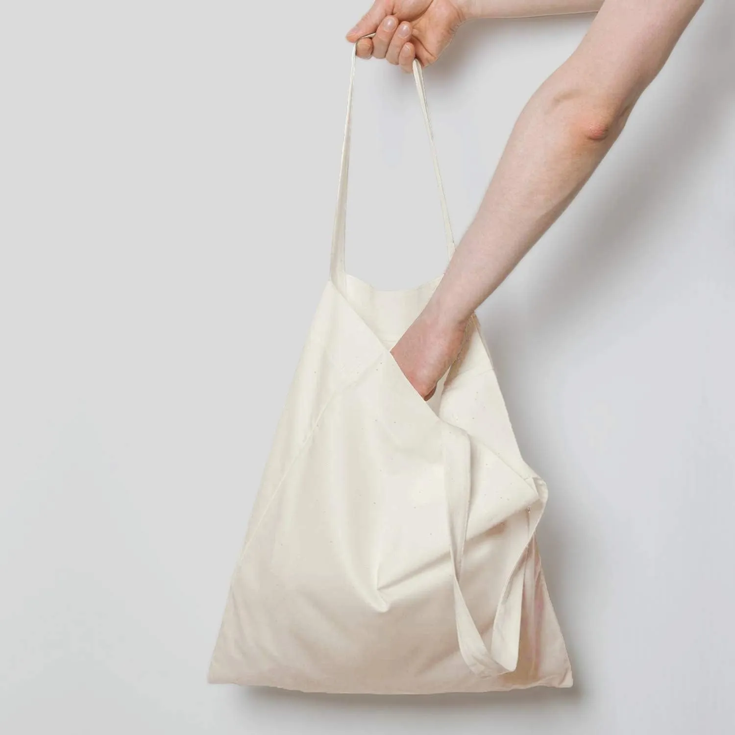 NPBAG 5 | 15 | 25 | 50 Pack 15'' X 16'' Natural Cotton Tote Bags, Lightweight Blank Bulk Cloth bags with 1pc of PTFE Teflon Sheet (5-Pack)