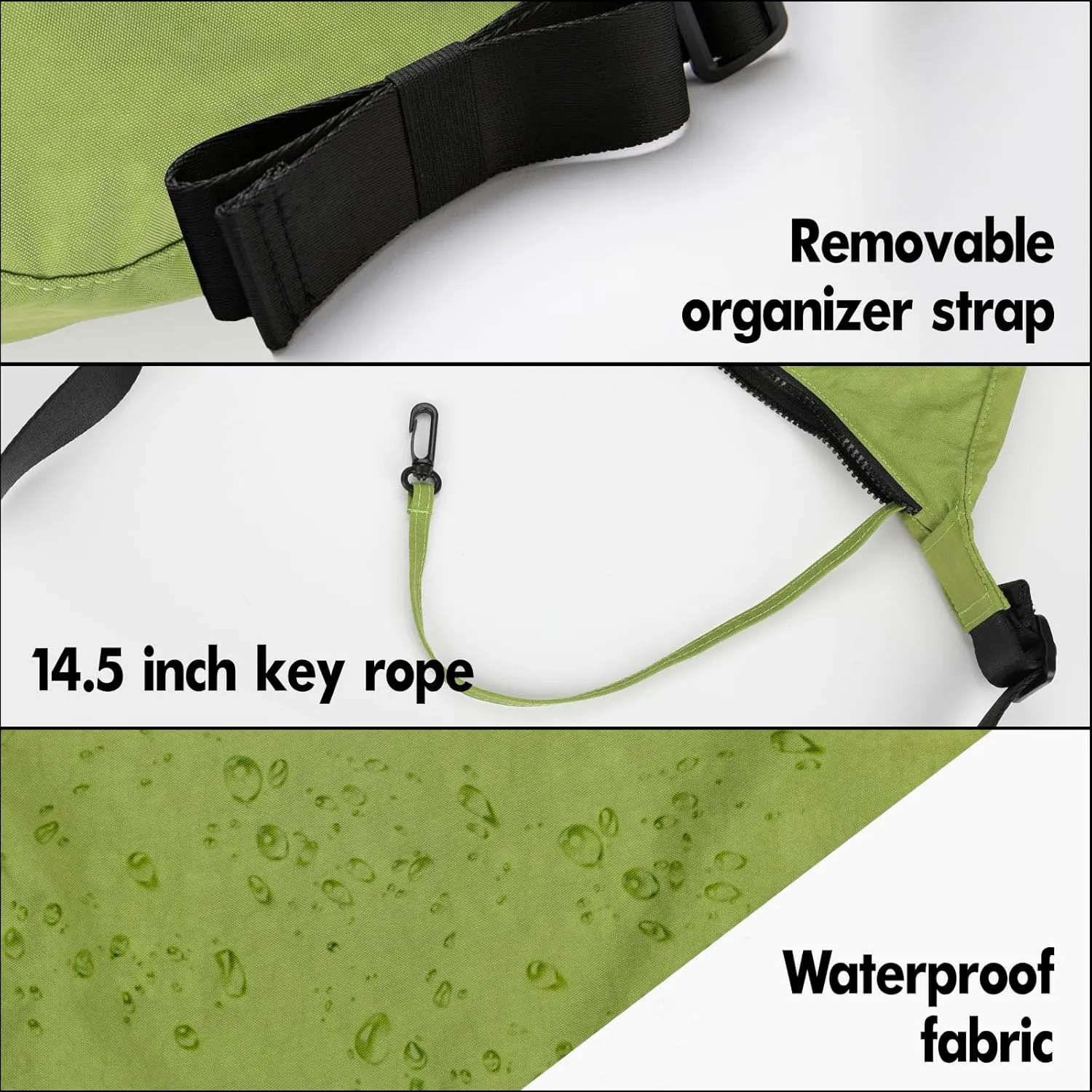 Nylon Crescent Bag - Casual Shoulder Crossbody with Adjustable Strap & Dual Interior Pockets