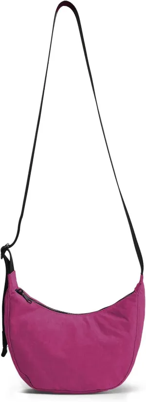 Nylon Crescent Bag - Casual Shoulder Crossbody with Adjustable Strap & Dual Interior Pockets