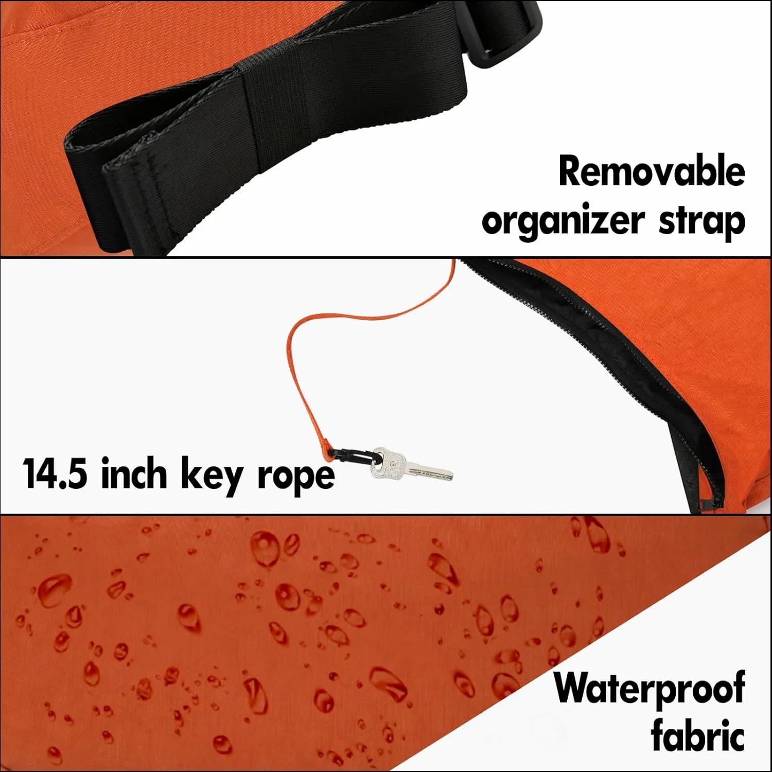 Nylon Crescent Bag - Casual Shoulder Crossbody with Adjustable Strap & Dual Interior Pockets