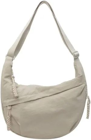 Nylon Crescent Crossbody Bag for Women Shoulder Tote Handbag Casual Sling Bag Dumpling Purse Bag for Outdoor Travel