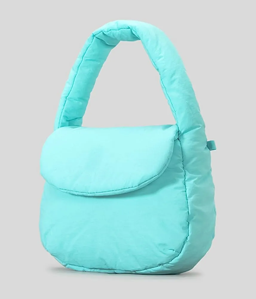 Nylon Handbags for Women Cute Candy Color Crossbody Bags for Women with Chain Quilted Satchel Clutch and Purse Saddle Bag
