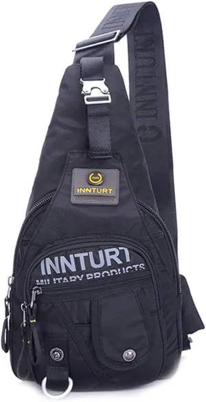 Nylon Sling Bag Small Backpack Crossbody Shoulder Bag Sling Pack