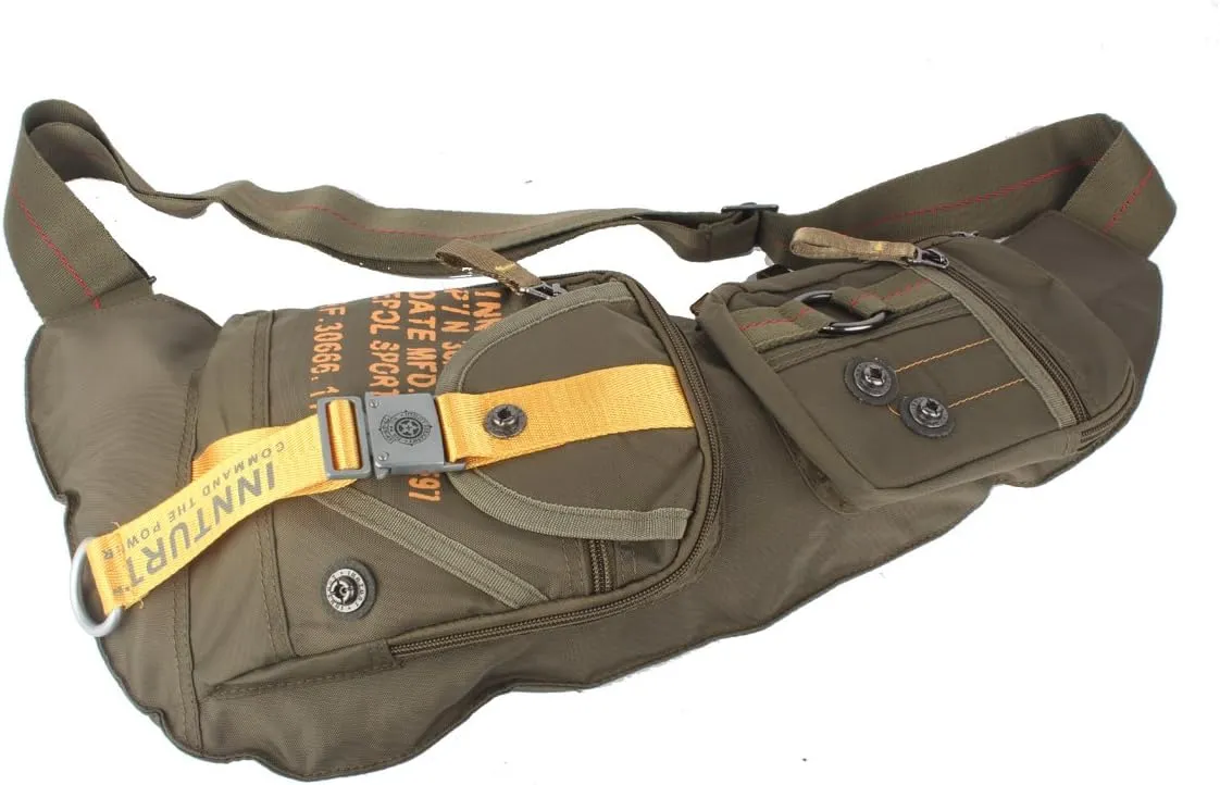 Nylon Sling Chest Bag Daypack Bicycle Travel Gym Backpack