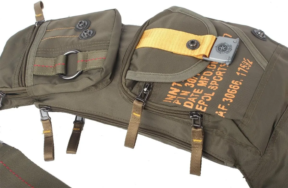 Nylon Sling Chest Bag Daypack Bicycle Travel Gym Backpack