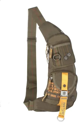 Nylon Sling Chest Bag Daypack Bicycle Travel Gym Backpack