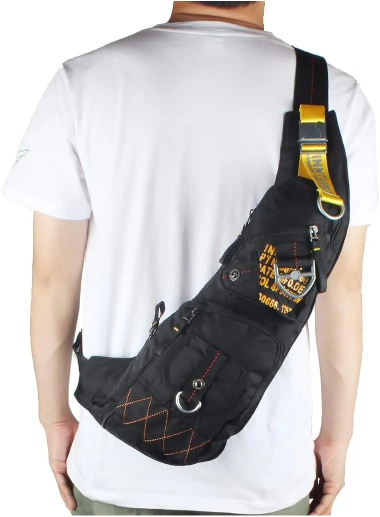 Nylon Sling Chest Bag Daypack Bicycle Travel Gym Backpack