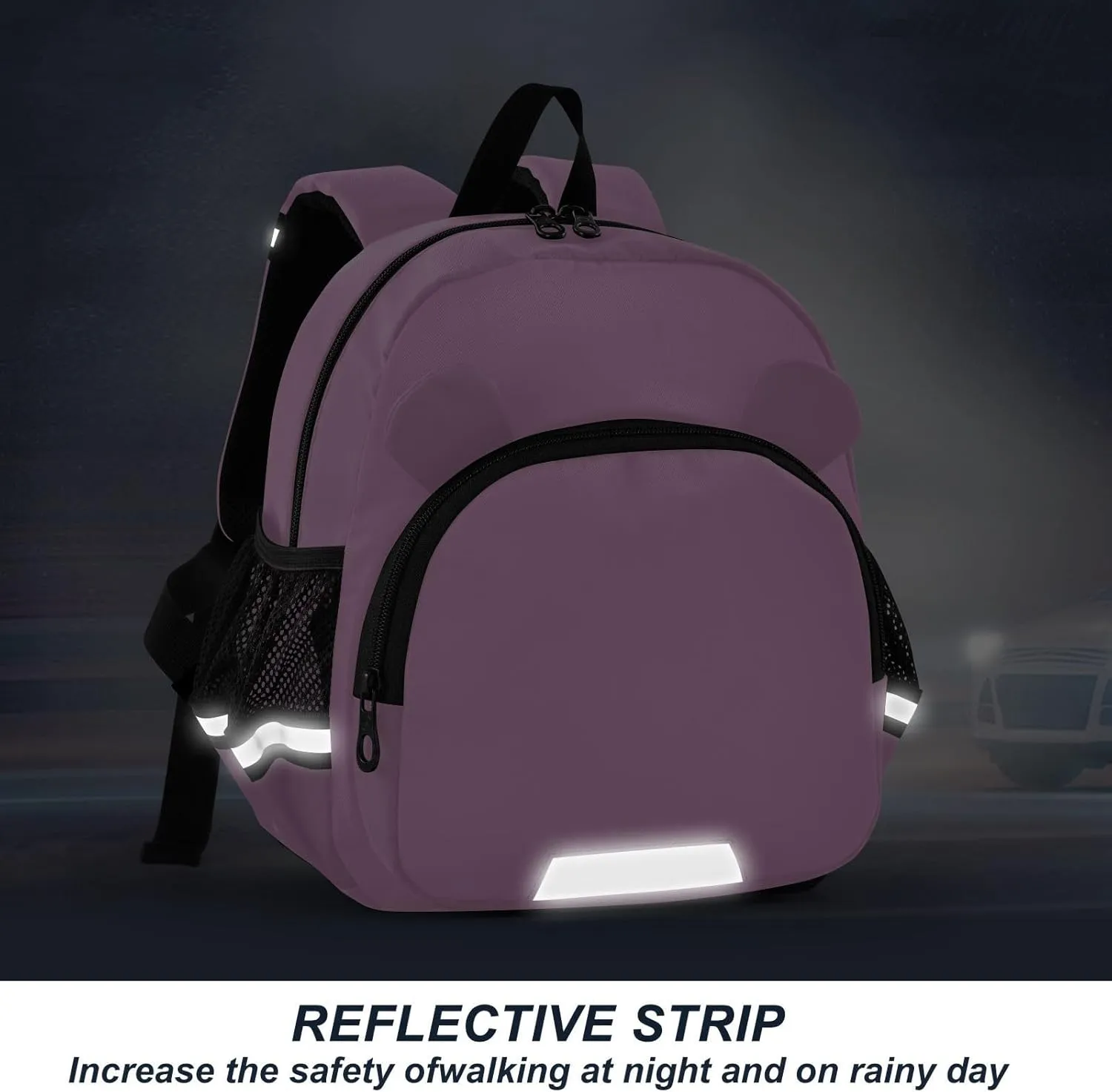 ODAWA Toddler Leash Backpacks, Pearl Pink Kids Travel Backpack for Airplane 3-6 Years