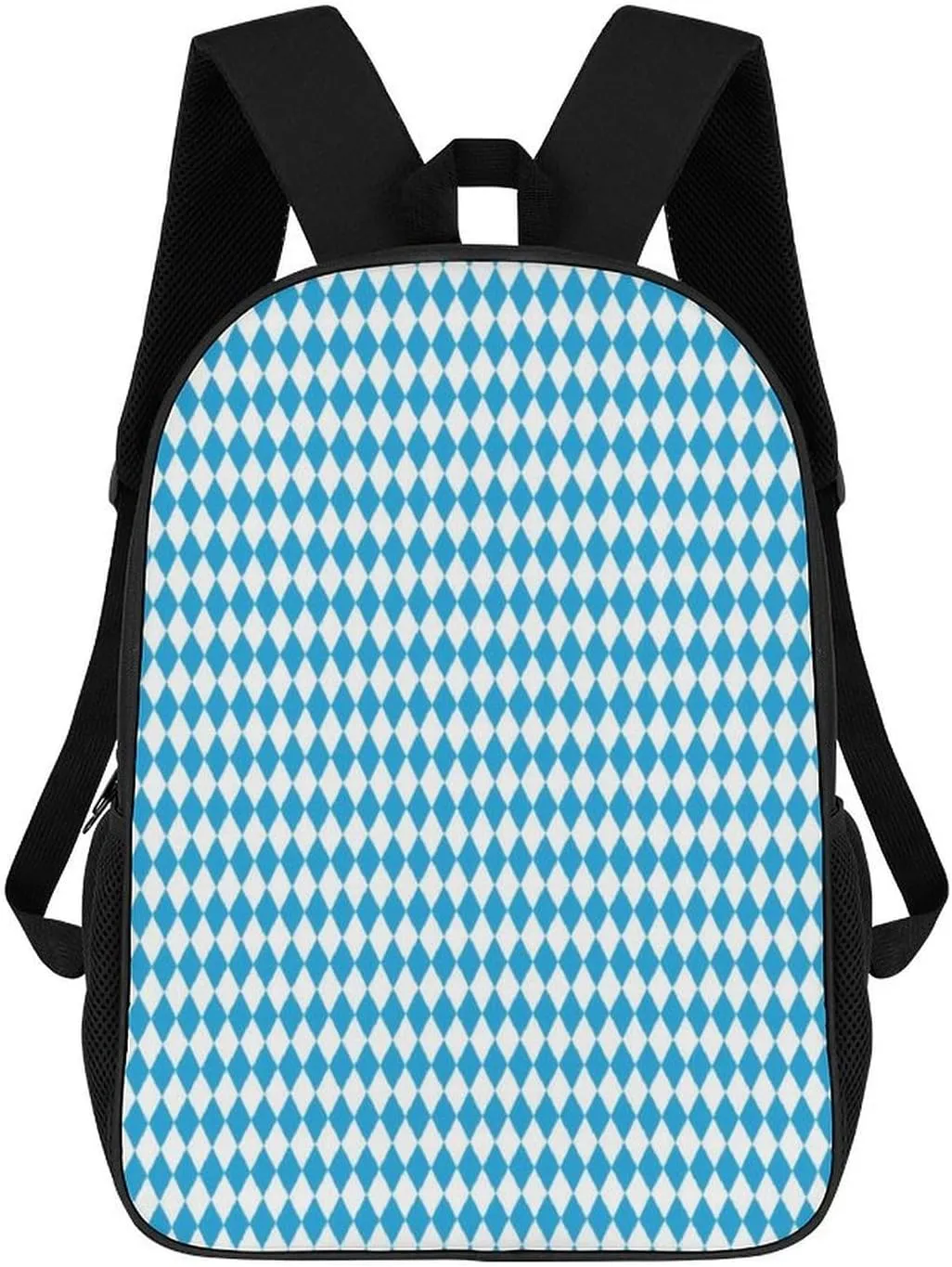 Oktoberfest Bavarian Blue And White Backpack Lightweight Waterproof Backpacks Laptop Backpack for Unisex Casual Travel Daypacks Large Capacity