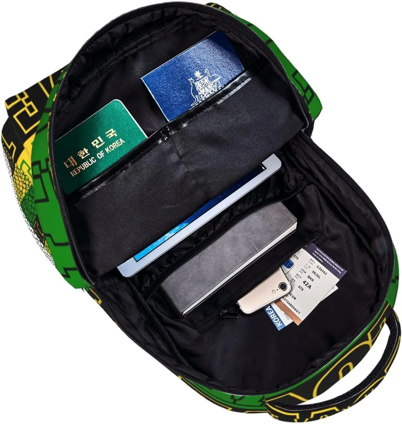 One Loves Jamaican Rasta Reggae Casual Backpacks Sport Backpack Travel Rucksack Canvas Daypack Workout Bags with Pockets for Gym Working Hiking