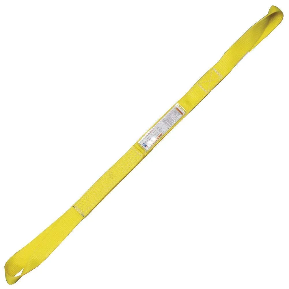 One Ply 3" x 24' Twisted Eye-to-Eye Nylon Type 4 Sling | EE1T-803 | 11" Eye Length | 4,800 Lb. Vertical Capacity | Hanes Supply (HSI) Heavy Duty Rigging Equipment for Lifting and Towing