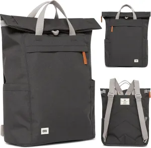 ORI LONDON Rolltop Backpack - Large Travel Backpack with Lots of Pockets for Men & Women - The Finchley, Ash