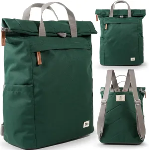 ORI LONDON Rolltop Backpack - Large Travel Backpack with Lots of Pockets for Men & Women - The Finchley, Forest