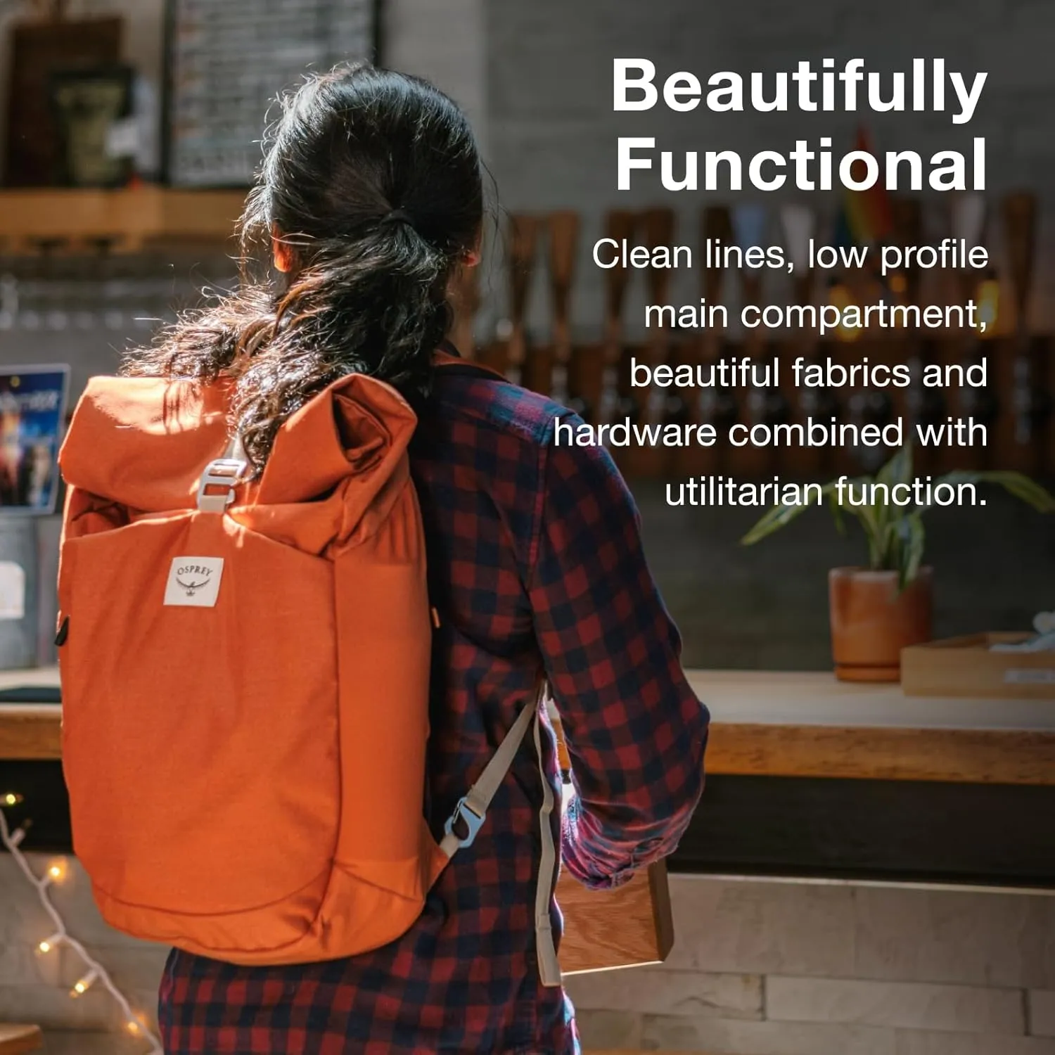 Osprey Arcane Roll Top Commuter Backpack, Botanica