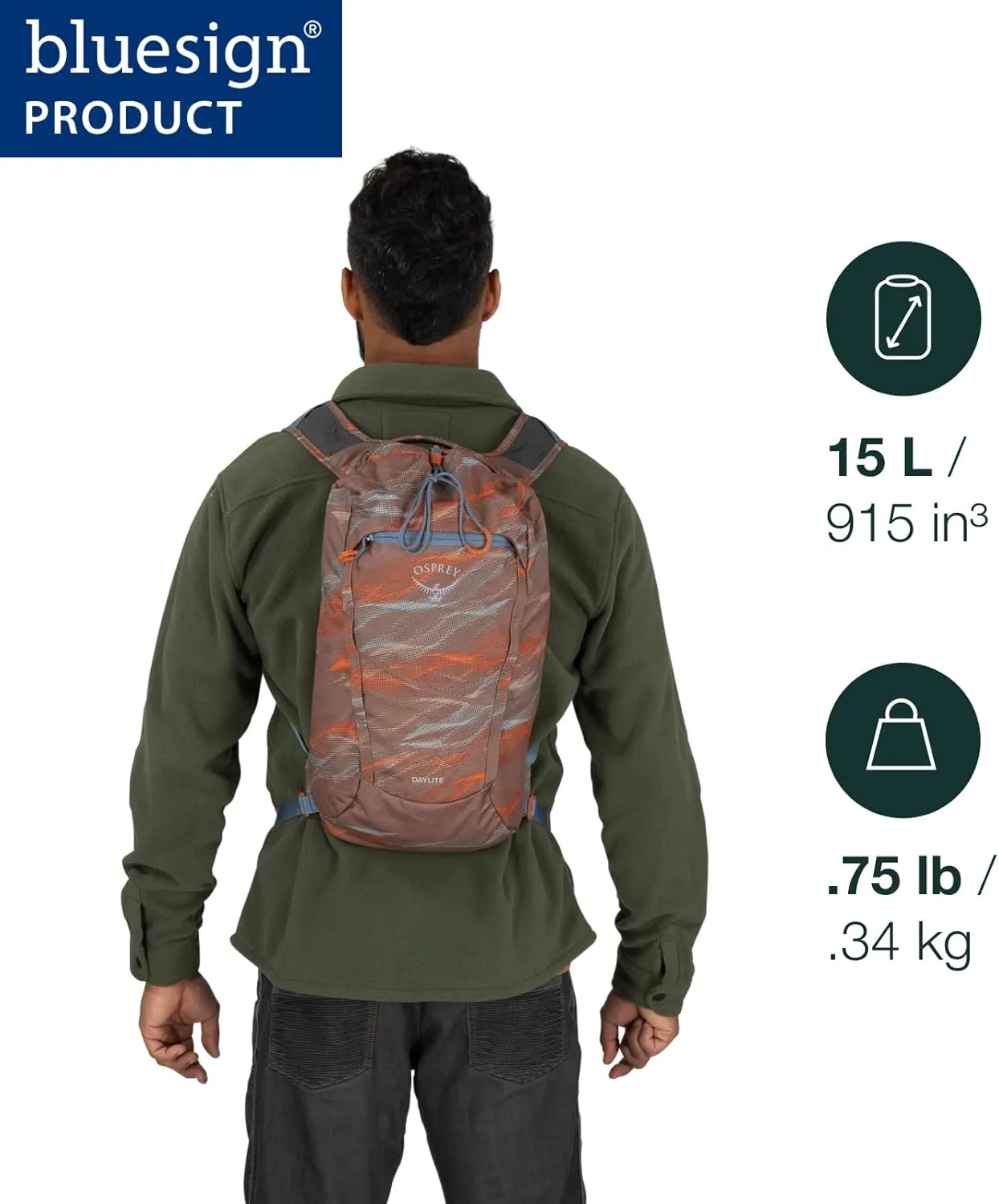 Osprey Daylite Cinch Backpack, Frosty Mint Green