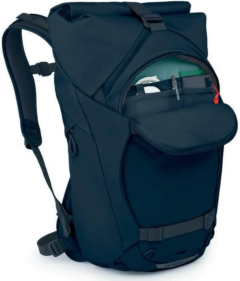 Osprey Metron 22L Roll Top Commuter Backpack, Black