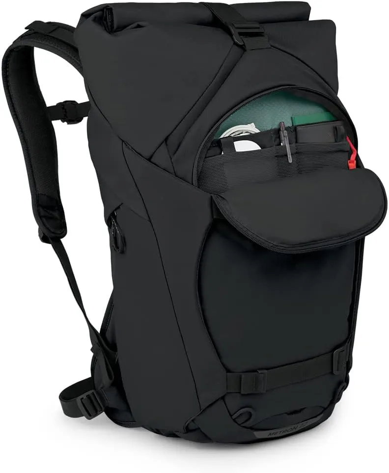 Osprey Metron 22L Roll Top Commuter Backpack, Black