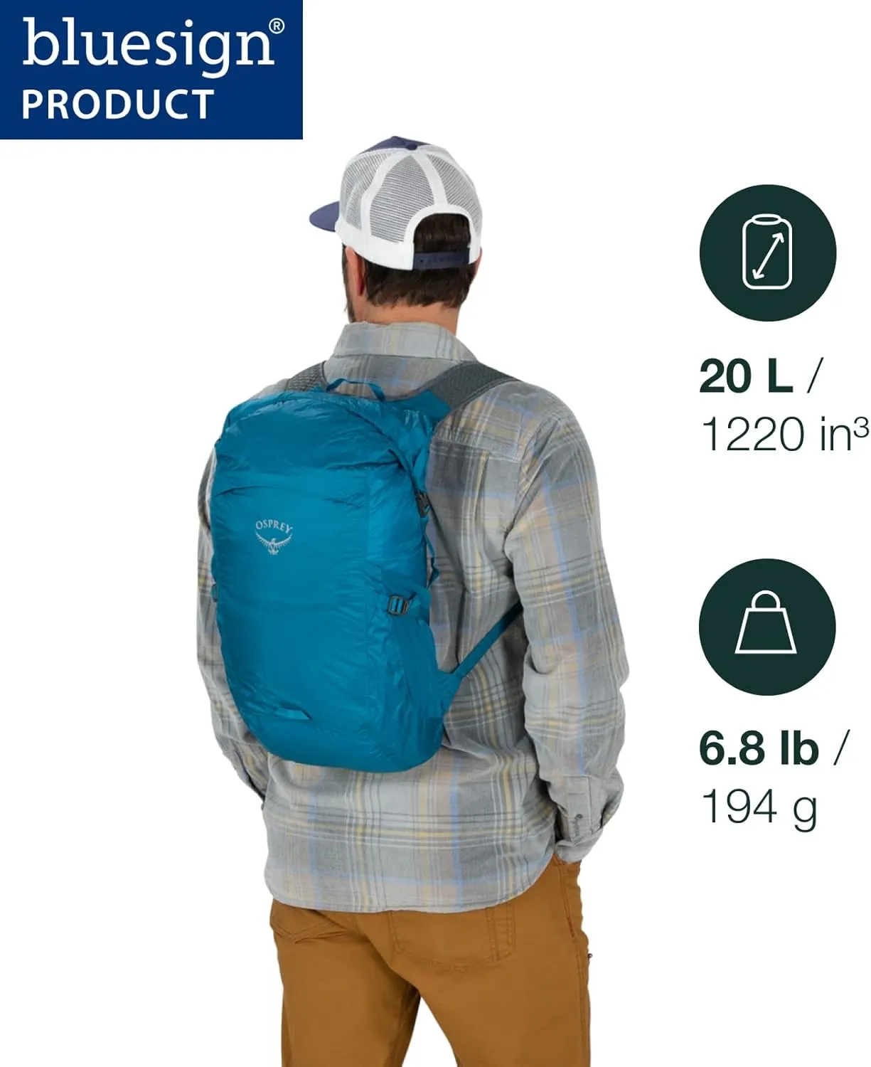 Osprey Ultralight 20L Dry Stuff Pack, Black