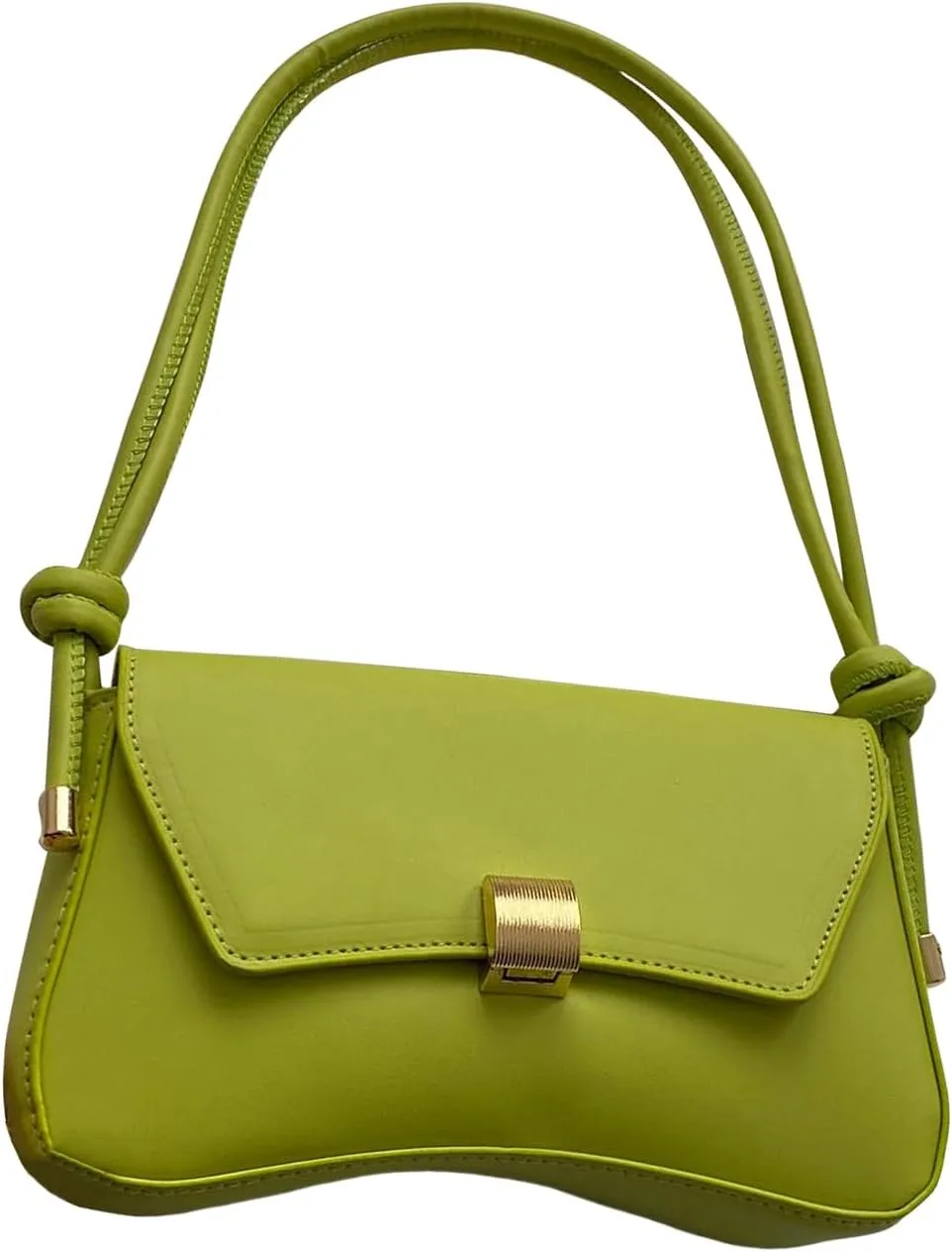 OYOANGLE Women's Flap Clutch Leather Shoulder Bag Vintage Adjustable Straps Shoulder Purse