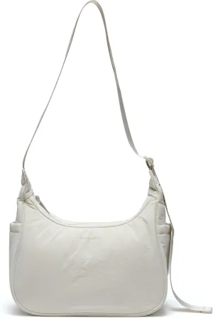 Pander Nylon Crescent Shoulder Bag, Medium Sling Crossbody with Adjustable Strap.