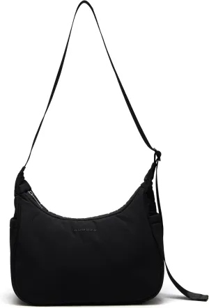 Pander Nylon Crescent Shoulder Bag, Medium Sling Crossbody with Adjustable Strap.