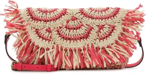 Patricia Nash Loulia Clutch Crossbody, Natural/Passion